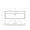 Раковина CEZARES CZR-MIL-120-LVB белый 1200x465 керамика Раковина CEZARES CZR-MIL-120-LVB белый 1200x465 керамика