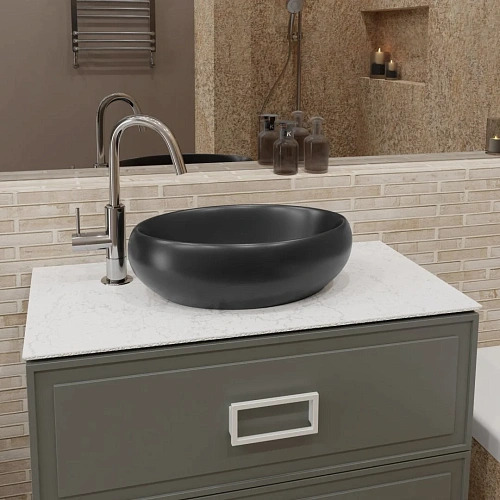 Раковина CHARUS NORTHWALL 700-022B 490x340 черный Раковина CHARUS NORTHWALL 700-022B 490x340 черный