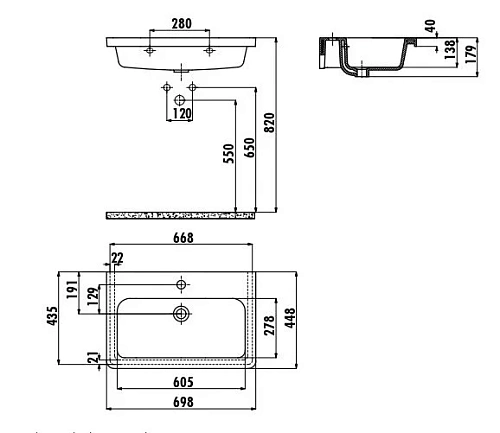 Раковина Creavit Ipek IP070-00CB00E-0000 белая 70 см Раковина Creavit Ipek IP070-00CB00E-0000 белая 70 см