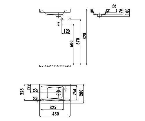 Раковина Creavit Memory MY045-00CB00E-0000 белая 45 см Раковина Creavit Memory MY045-00CB00E-0000 белая 45 см