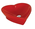 Раковина Creavit Trend TP149-00KI00E-0000 сердце, красная Раковина Creavit Trend TP149-00KI00E-0000 сердце, красная