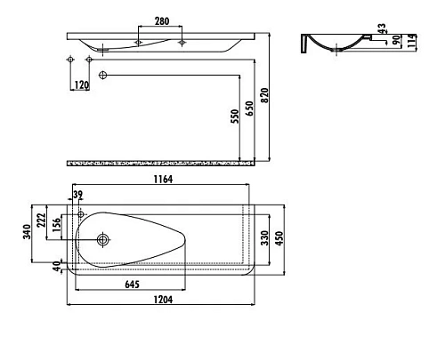 Раковина Creavit Trump TP120-00CB00E-0000 белая 120 см Раковина Creavit Trump TP120-00CB00E-0000 белая 120 см