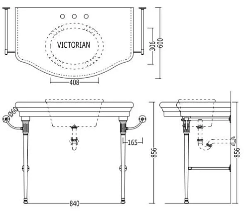Раковина Devon&Devon Ascot Consolle DEASCOTNMANKS с консолью Раковина Devon&Devon Ascot Consolle DEASCOTNMANKS с консолью