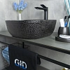 Раковина Gid D1301h004 53301 накладная черная глянцевая 42,5x42,5x14,5 Раковина Gid D1301h004 53301 накладная черная глянцевая 42,5x42,5x14,5