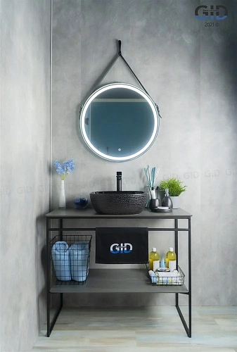 Раковина Gid D1301h004 53301 накладная черная глянцевая 42,5x42,5x14,5 Раковина Gid D1301h004 53301 накладная черная глянцевая 42,5x42,5x14,5