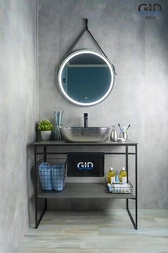 Раковина Gid D1302h009 53304 накладная хром 50x40x14 Раковина Gid D1302h009 53304 накладная хром 50x40x14