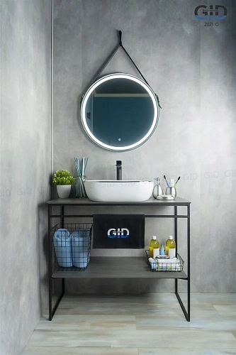 Раковина Gid D1302h011 53305 накладная белая / хром 50x40x14 Раковина Gid D1302h011 53305 накладная белая / хром 50x40x14