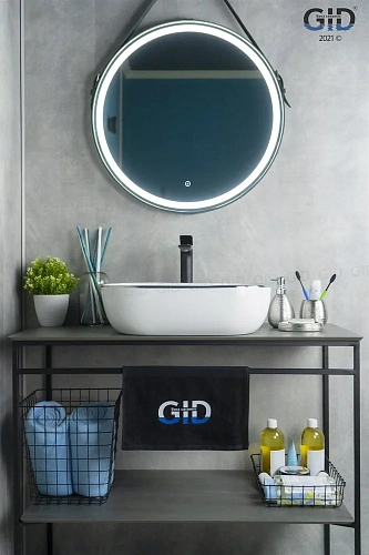 Раковина Gid D1302h011 53305 накладная белая / хром 50x40x14 Раковина Gid D1302h011 53305 накладная белая / хром 50x40x14