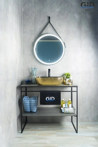 Раковина Gid D1302h024 53308 накладная черная / темное золото 50x40x14 Раковина Gid D1302h024 53308 накладная черная / темное золото 50x40x14