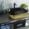 Раковина Gid D1302h024 53308 накладная черная / темное золото 50x40x14 Раковина Gid D1302h024 53308 накладная черная / темное золото 50x40x14