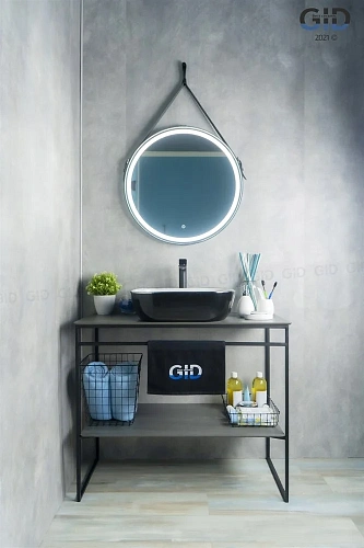 Раковина Gid D1302h134 53309 накладная белая / черная 50x40x14 Раковина Gid D1302h134 53309 накладная белая / черная 50x40x14