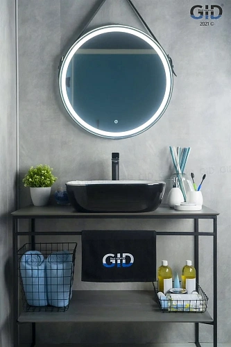 Раковина Gid D1302h134 53309 накладная белая / черная 50x40x14 Раковина Gid D1302h134 53309 накладная белая / черная 50x40x14