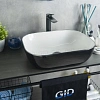 Раковина Gid D1302h134 53309 накладная белая / черная 50x40x14 Раковина Gid D1302h134 53309 накладная белая / черная 50x40x14
