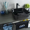 Раковина Gid D1303h004 53310 накладная черная глянцевая 38,5x38,5x13,5 Раковина Gid D1303h004 53310 накладная черная глянцевая 38,5x38,5x13,5