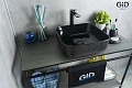 Раковина Gid D1303h004 53310 накладная черная глянцевая 38,5x38,5x13,5 Раковина Gid D1303h004 53310 накладная черная глянцевая 38,5x38,5x13,5