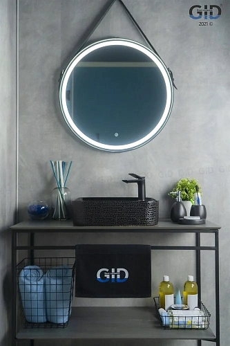 Раковина Gid D1305h004 53312 накладная черная глянцевая 43x43x12 Раковина Gid D1305h004 53312 накладная черная глянцевая 43x43x12