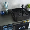 Раковина Gid D1305h004 53312 накладная черная глянцевая 43x43x12 Раковина Gid D1305h004 53312 накладная черная глянцевая 43x43x12