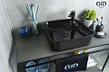 Раковина Gid D1305h004 53312 накладная черная глянцевая 43x43x12 Раковина Gid D1305h004 53312 накладная черная глянцевая 43x43x12