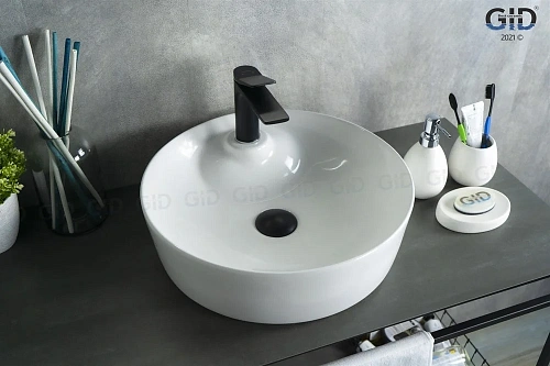 Раковина Gid D1306 51181 накладная белая 44x44x14 Раковина Gid D1306 51181 накладная белая 44x44x14