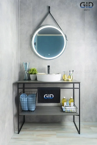 Раковина Gid D1306h011 53314 накладная белая / золото 44x44x14 Раковина Gid D1306h011 53314 накладная белая / золото 44x44x14