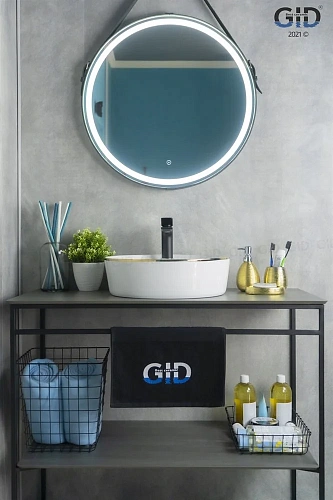 Раковина Gid D1306h011 53314 накладная белая / золото 44x44x14 Раковина Gid D1306h011 53314 накладная белая / золото 44x44x14