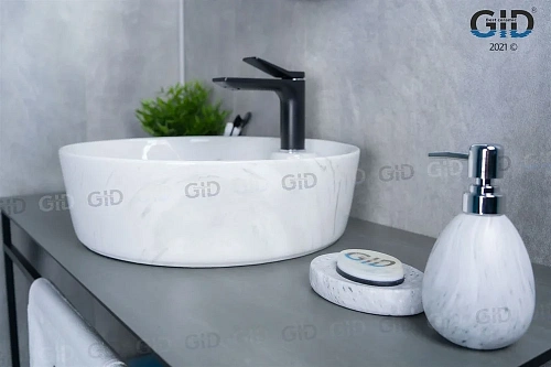 Раковина Gid D1306h012 53321 накладная под камень глянцевая 44x44x14 Раковина Gid D1306h012 53321 накладная под камень глянцевая 44x44x14