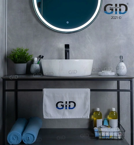 Раковина Gid D1306h012 53321 накладная под камень глянцевая 44x44x14 Раковина Gid D1306h012 53321 накладная под камень глянцевая 44x44x14