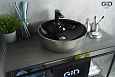 Раковина Gid D1306h020 53315 накладная черная / хром 44x44x14 Раковина Gid D1306h020 53315 накладная черная / хром 44x44x14