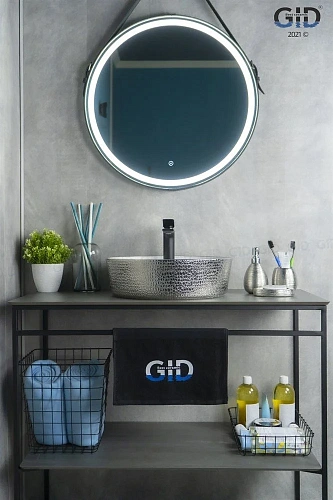 Раковина Gid D1306h021 53316 накладная белая / хром 44x44x14 Раковина Gid D1306h021 53316 накладная белая / хром 44x44x14