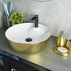 Раковина Gid D1306h025 53318 накладная белая / золото 44x44x14 Раковина Gid D1306h025 53318 накладная белая / золото 44x44x14