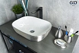 Раковина Gid D1333h131 53326 накладная белая / хром 46x32,5x13,5 Раковина Gid D1333h131 53326 накладная белая / хром 46x32,5x13,5