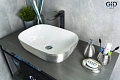 Раковина Gid D1333h131 53326 накладная белая / хром 46x32,5x13,5 Раковина Gid D1333h131 53326 накладная белая / хром 46x32,5x13,5