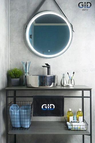 Раковина Gid D1342h014 53330 накладная хром 40x40x15 Раковина Gid D1342h014 53330 накладная хром 40x40x15