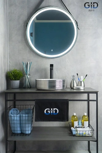 Раковина Gid D1357h131 53328 накладная белая / хром 36x36x12 Раковина Gid D1357h131 53328 накладная белая / хром 36x36x12