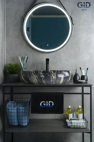 Раковина Gid Mnc163 54405 накладная под камень глянцевая 60x41x15 Раковина Gid Mnc163 54405 накладная под камень глянцевая 60x41x15