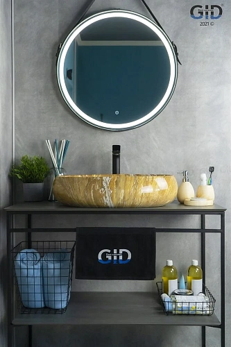 Раковина Gid Mnc164 54406 накладная под камень глянцевая 60x41x15 Раковина Gid Mnc164 54406 накладная под камень глянцевая 60x41x15