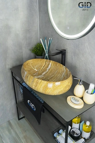 Раковина Gid Mnc164 54406 накладная под камень глянцевая 60x41x15 Раковина Gid Mnc164 54406 накладная под камень глянцевая 60x41x15