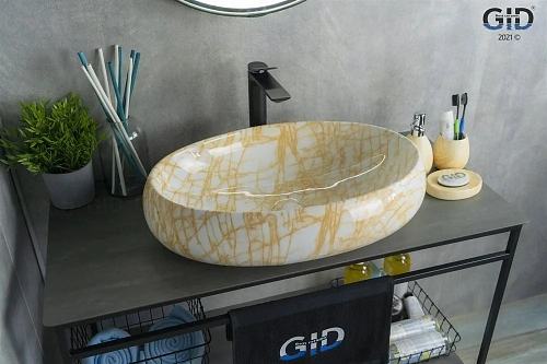 Раковина Gid Mnc167 54408 накладная под камень глянцевая 60x41x15 Раковина Gid Mnc167 54408 накладная под камень глянцевая 60x41x15