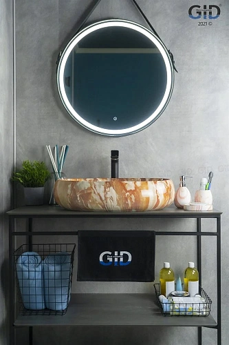 Раковина Gid Mnc169 54410 накладная под камень глянцевая 60x41x15 Раковина Gid Mnc169 54410 накладная под камень глянцевая 60x41x15