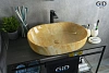 Раковина Gid Mnc171 54412 накладная под камень глянцевая 60x42x14