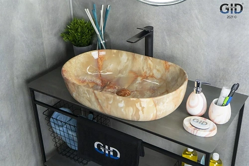 Раковина Gid Mnc174 54414 накладная под камень глянцевая 60x42x14 Раковина Gid Mnc174 54414 накладная под камень глянцевая 60x42x14