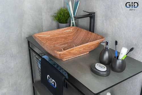 Раковина Gid Mnc180 54417 накладная под камень глянцевая 41,5x41,5x13,5 Раковина Gid Mnc180 54417 накладная под камень глянцевая 41,5x41,5x13,5