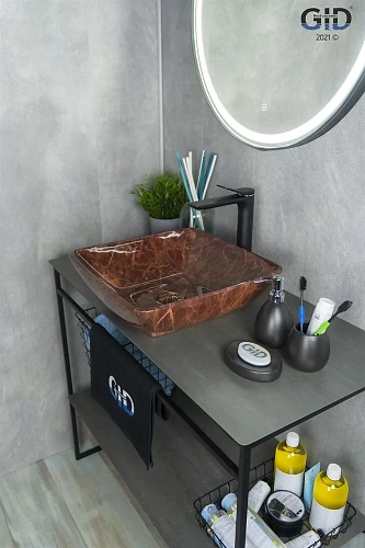 Раковина Gid Mnc182 54419 накладная под камень глянцевая 41,5x41,5x13,5 Раковина Gid Mnc182 54419 накладная под камень глянцевая 41,5x41,5x13,5