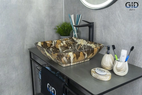 Раковина Gid Mnc183 54420 накладная под камень глянцевая 41,5x41,5x13,5 Раковина Gid Mnc183 54420 накладная под камень глянцевая 41,5x41,5x13,5