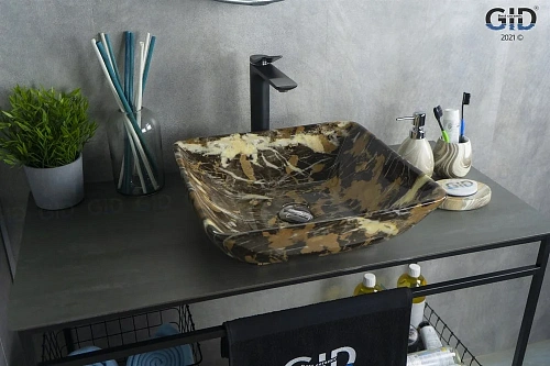 Раковина Gid Mnc183 54420 накладная под камень глянцевая 41,5x41,5x13,5 Раковина Gid Mnc183 54420 накладная под камень глянцевая 41,5x41,5x13,5