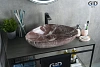 Раковина Gid Mnc208 54429 накладная под камень глянцевая 59x39x13