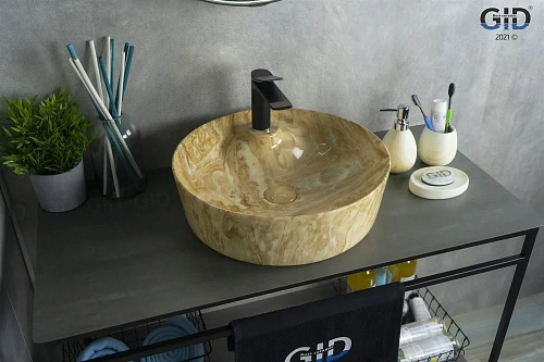 Раковина Gid Mnc535 54444 накладная под камень глянцевая 44x44x14 Раковина Gid Mnc535 54444 накладная под камень глянцевая 44x44x14