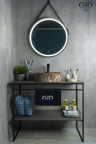 Раковина Gid Mnc536 54445 накладная под камень глянцевая 44x44x14 Раковина Gid Mnc536 54445 накладная под камень глянцевая 44x44x14