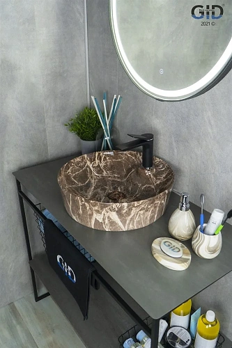 Раковина Gid Mnc536 54445 накладная под камень глянцевая 44x44x14 Раковина Gid Mnc536 54445 накладная под камень глянцевая 44x44x14