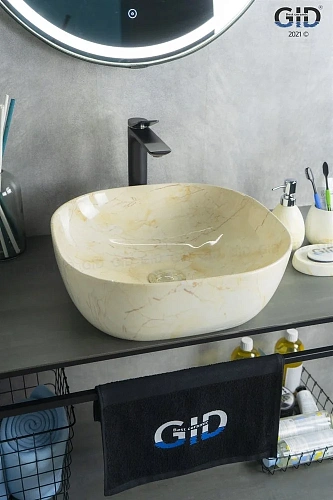 Раковина Gid Mnc542 54446 накладная под камень глянцевая 42,5x42,5x14,5 Раковина Gid Mnc542 54446 накладная под камень глянцевая 42,5x42,5x14,5